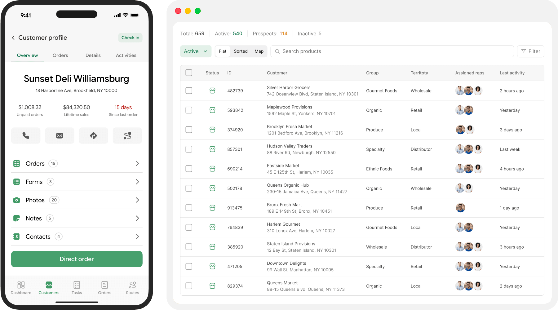 SimplyDepo customer profile and account list for teams comparing Skynamo
