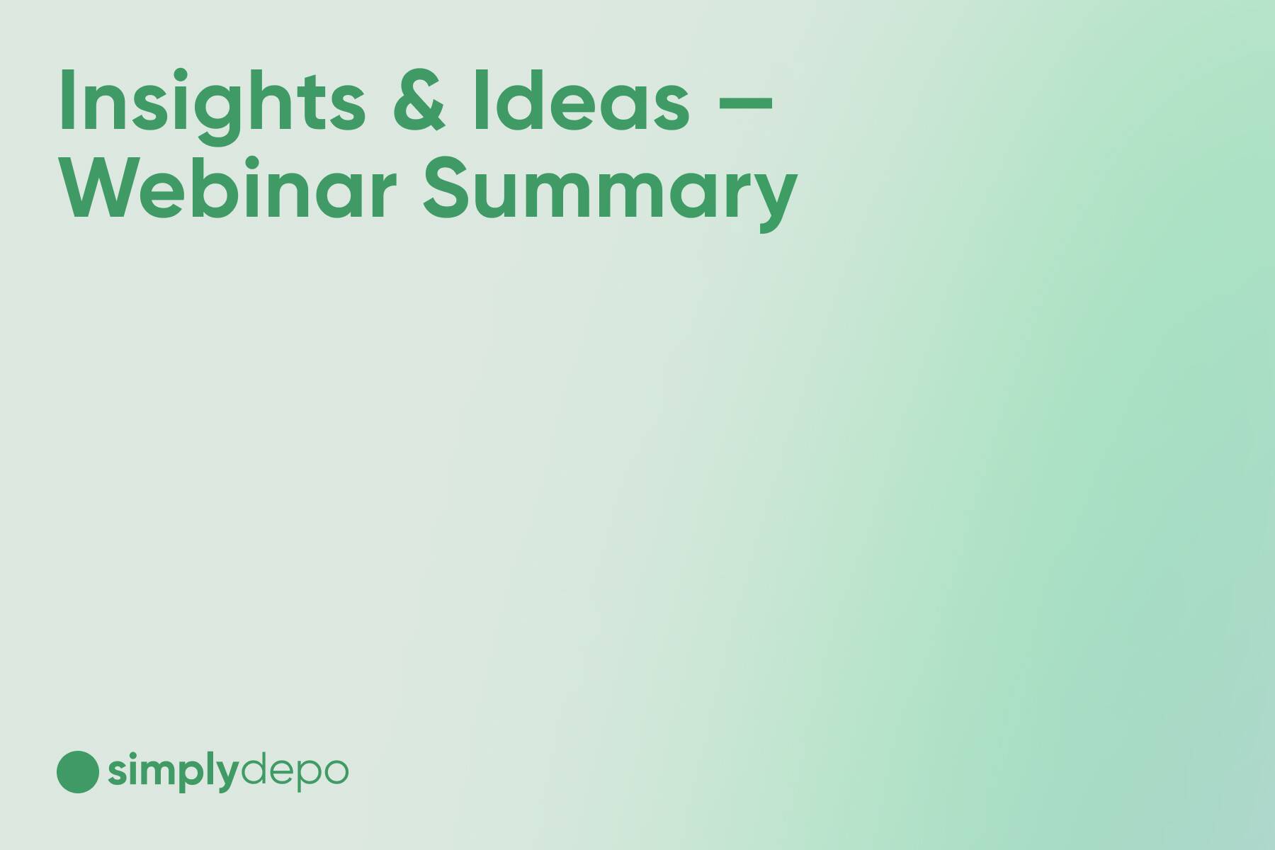 Self-Distribution 101: Webinar Summary