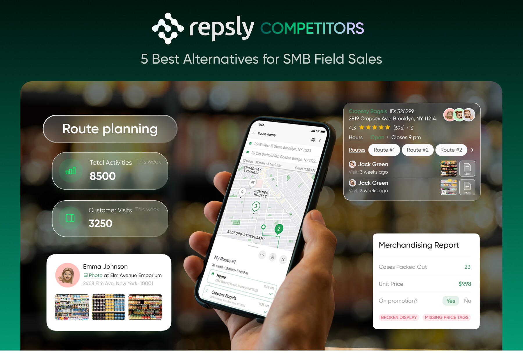 Repsly Competitors: Best Alternatives for SMB Field Sales Teams